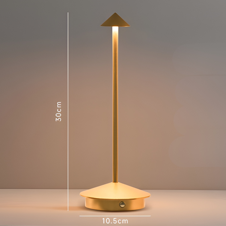 Niki | Wireless LED Table Lamp with Cone-Shaped Base