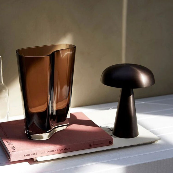Niki | Wireless Table Lamp | Rechargeable Mushroom Design