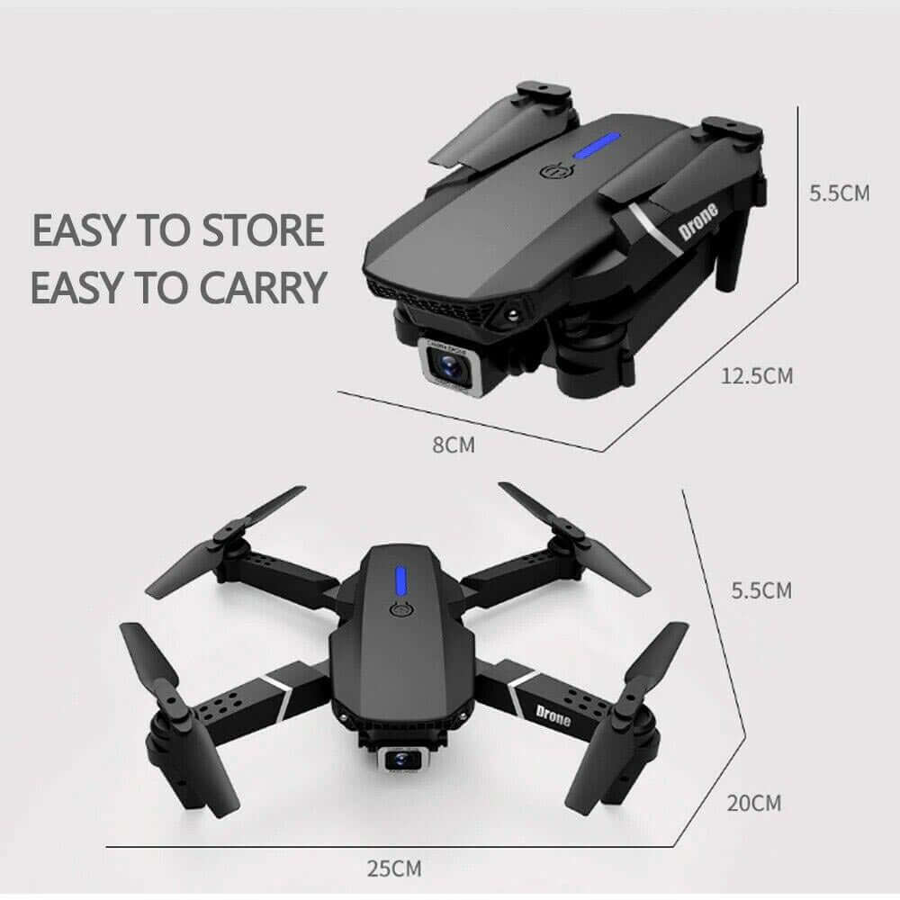 Niki | with Camera Black 4K Professional HD Camera WIFI FPV RC Quadcopter Foldable Helicopter