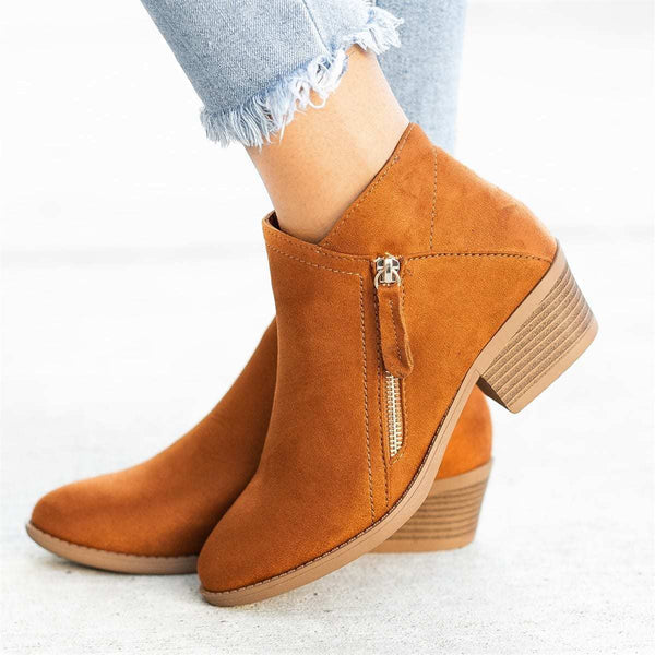 Niki | Women's Ankle Boots with Side Zipper