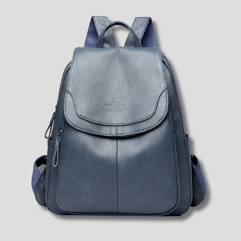 Niki | Women's Anti-Theft Leather Backpack with Embossed Design