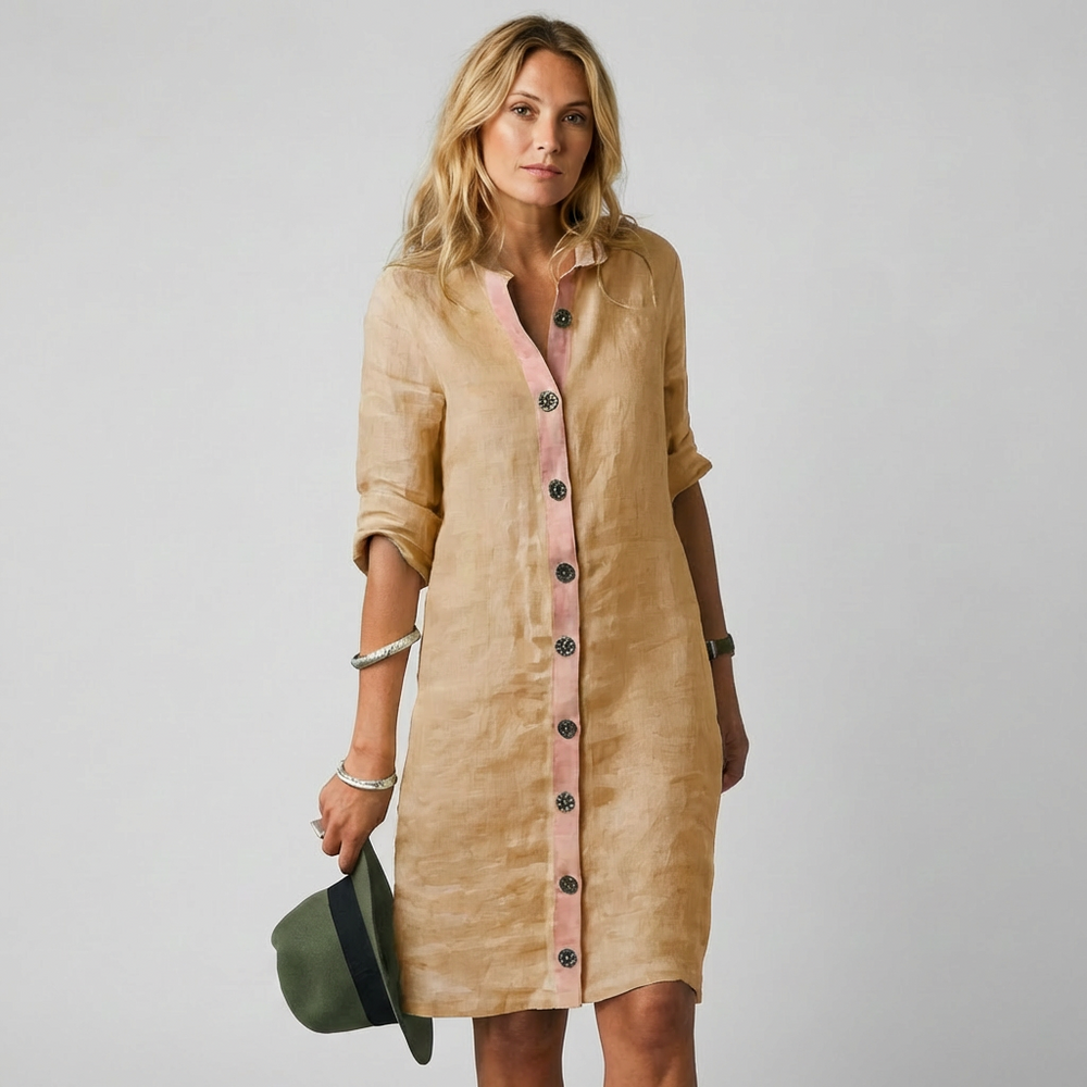 Niki | Women's Button-Front Shirt Dress