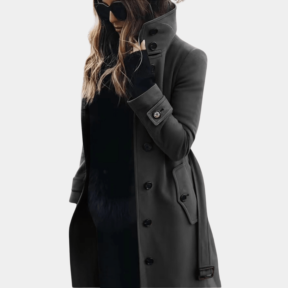 Niki | Women's Double-Breasted Trench Coat with Belt