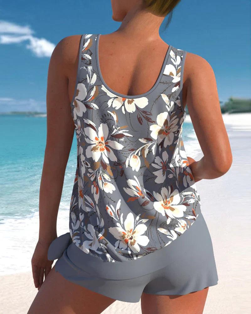 Niki | Women's Floral Tankini Swimsuit Set