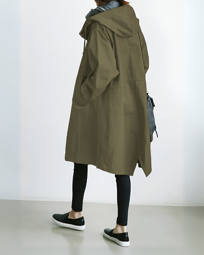 Niki | Women's Hooded Trench Coat Loose Fit