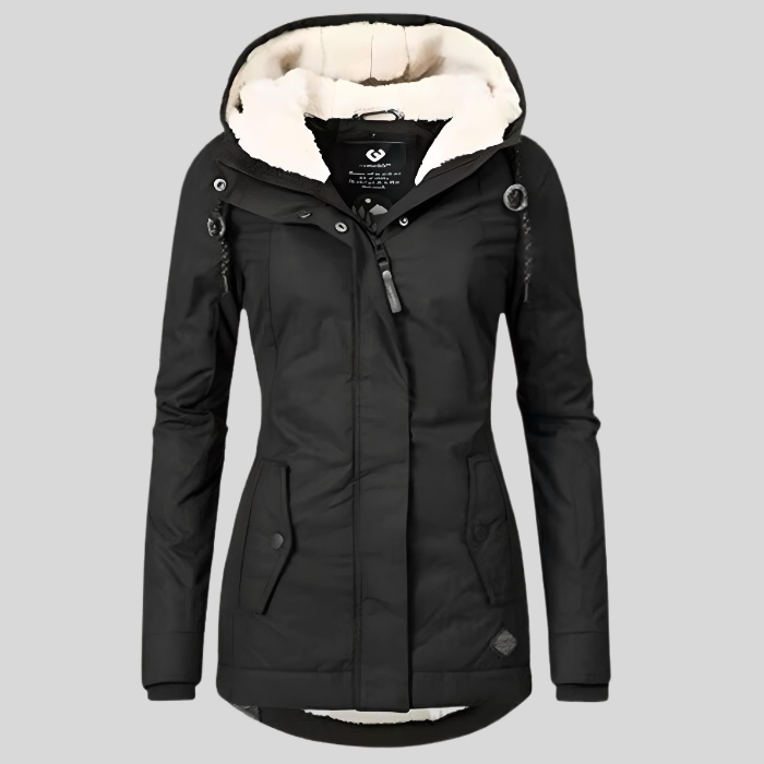 Niki | Women's Long Waterproof Parka with Sherpa Lining