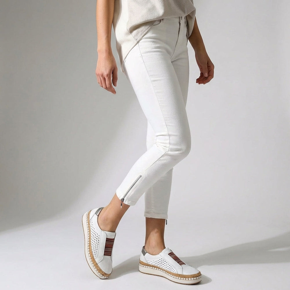 Niki | Women's Orthopedic Sneakers with Striped Detail