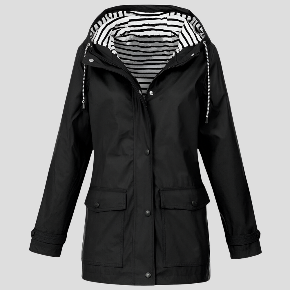 Niki | Women's Rain Jacket with Hood and Pockets