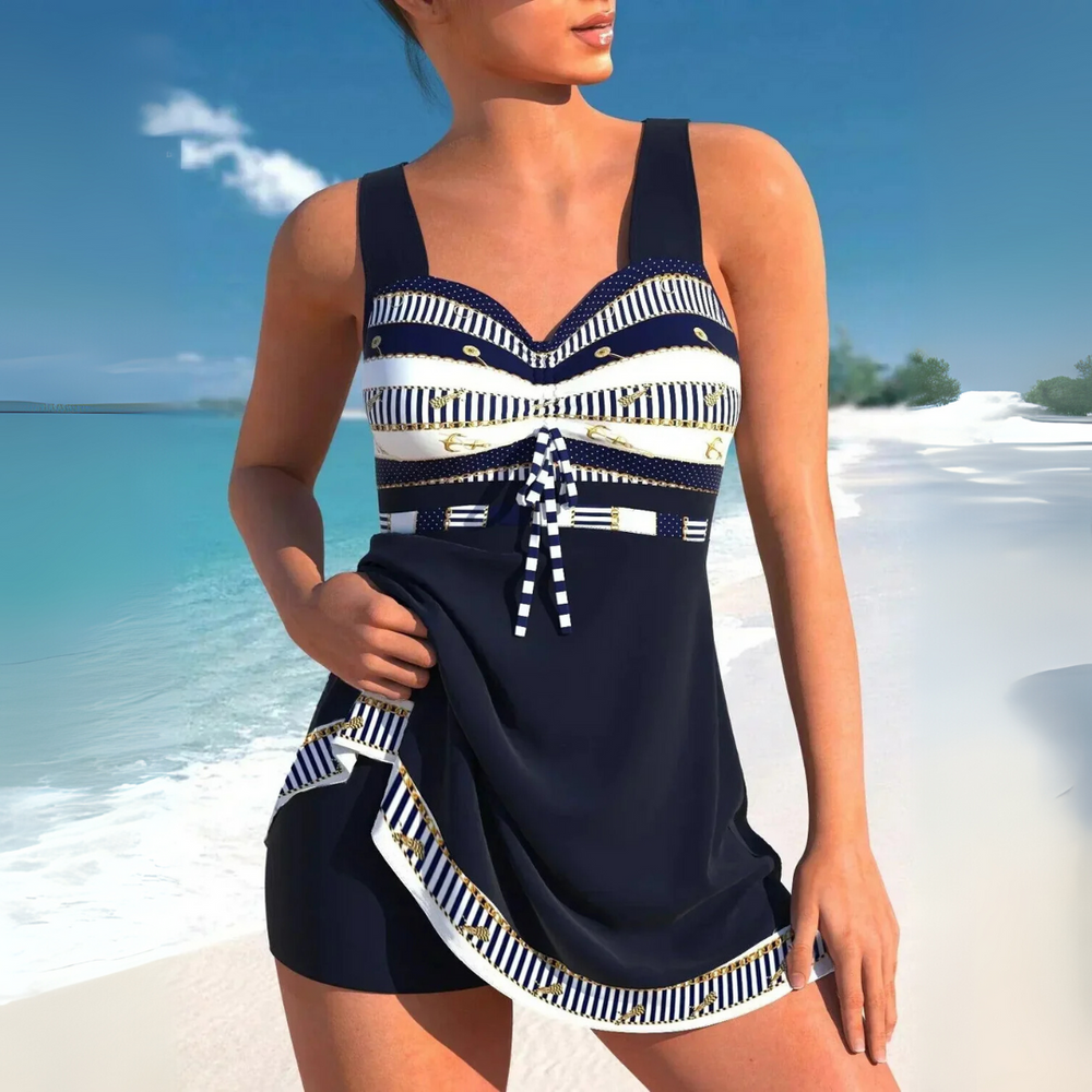 Niki | Women's Ruched Swimdress with Tummy Control