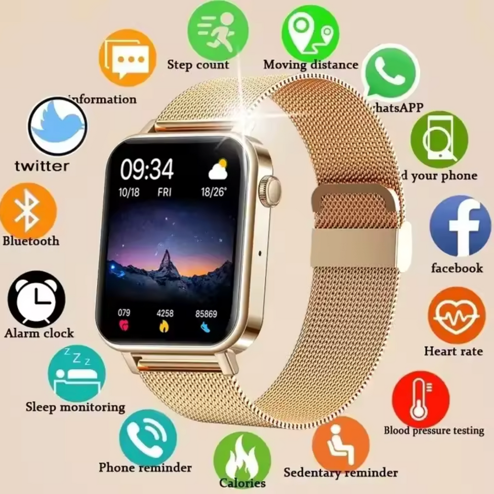 Niki | Women's Smartwatch with Health Tracking & Touchscreen