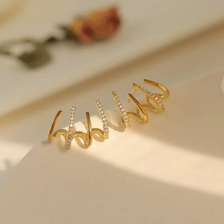 Niki | Women’s Twist Earrings | Lightweight Statement Jewelry | Hypoallergenic Finish