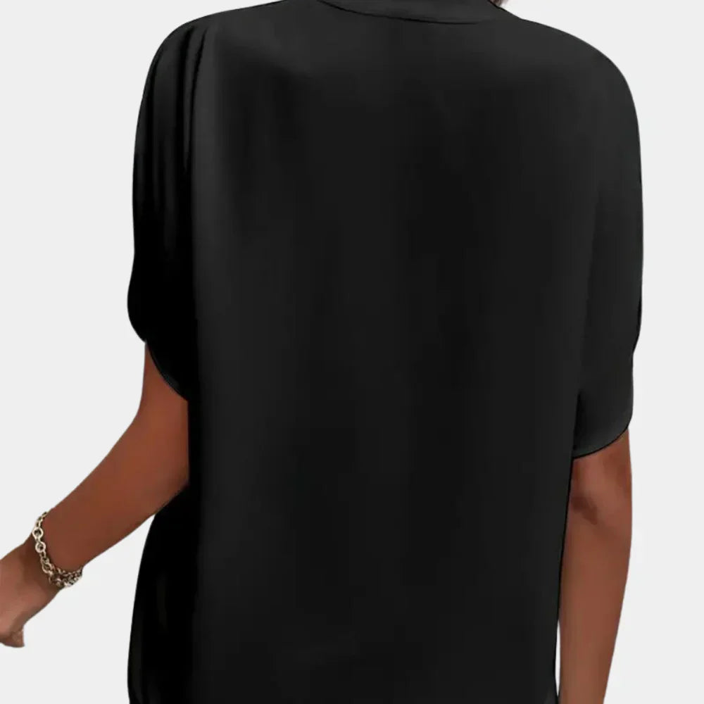Niki | Women's V-Neck Split Sleeve Blouse