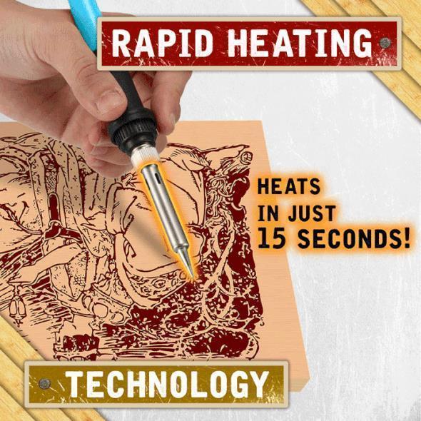 Niki | Wood Burning Set | Adjustable Temperature &amp; 28 Tips | Creative Hobby