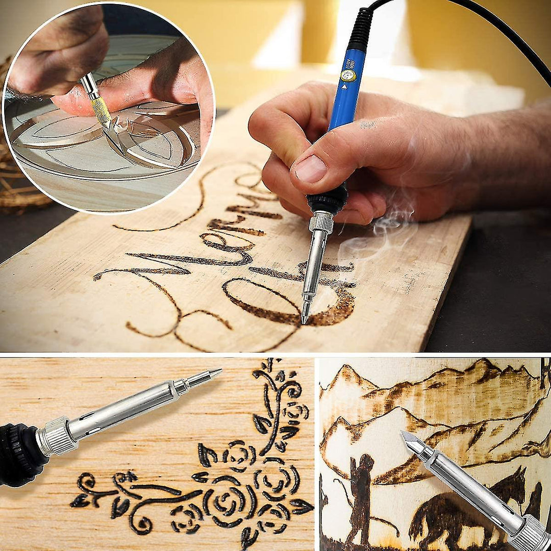 Niki | Wood Burning Set | Adjustable Temperature &amp; 28 Tips | Creative Hobby