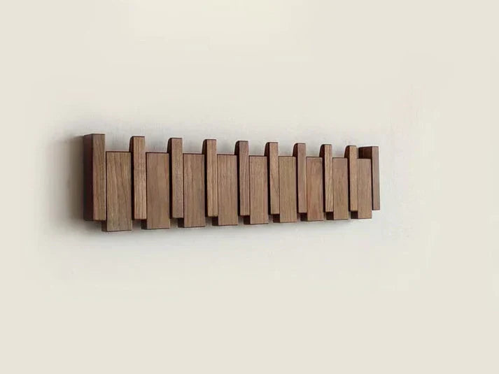 Niki | Wooden Coat Rack with Piano Design