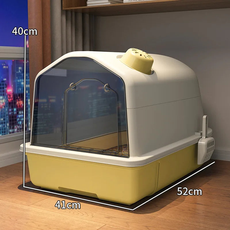 Niki | XL Odour-Controlling Hooded Cat Litter Box with Anti-Splash