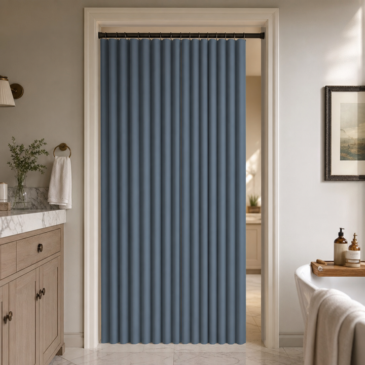 No-Drill Magnetic Accordion Door Curtain