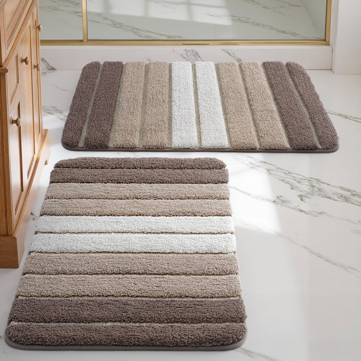 Non-Slip Absorbent Microfiber Bath Mat &amp; Bathroom Floor Rug