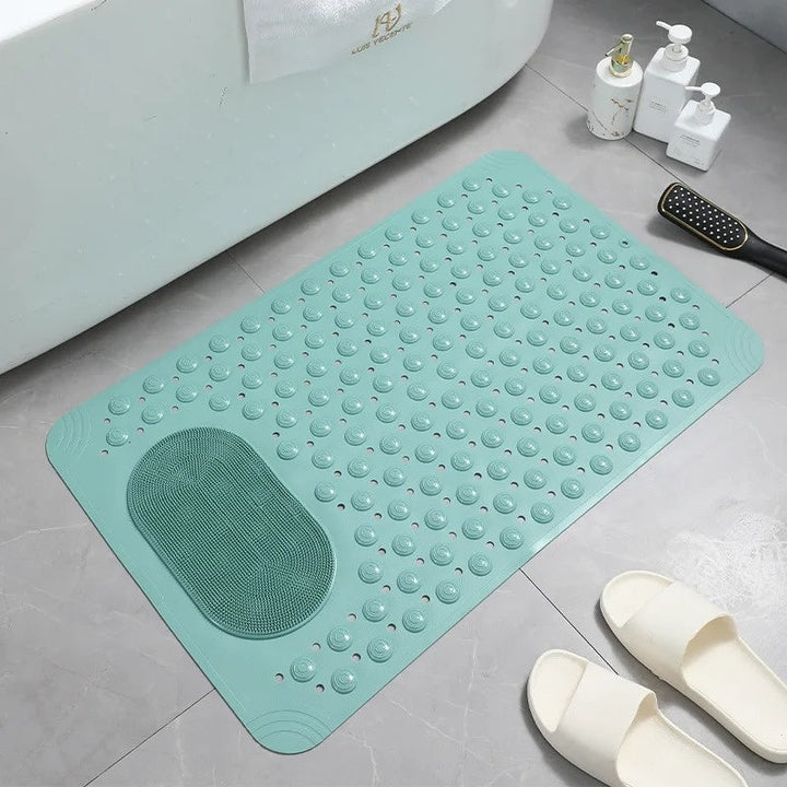 Non-Slip Shower Mat with Foot Scrubber