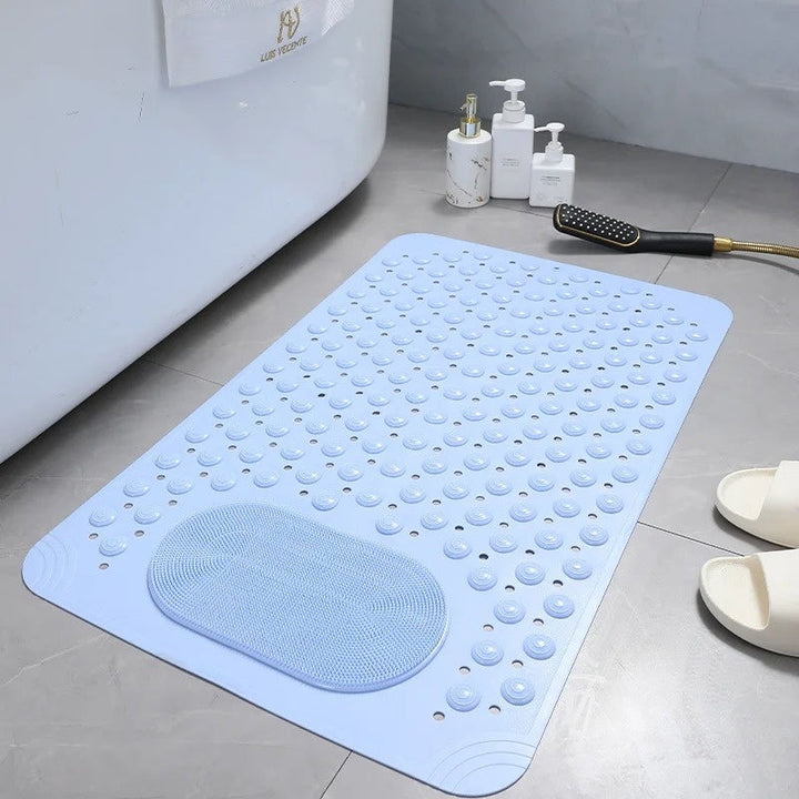Non-Slip Shower Mat with Foot Scrubber