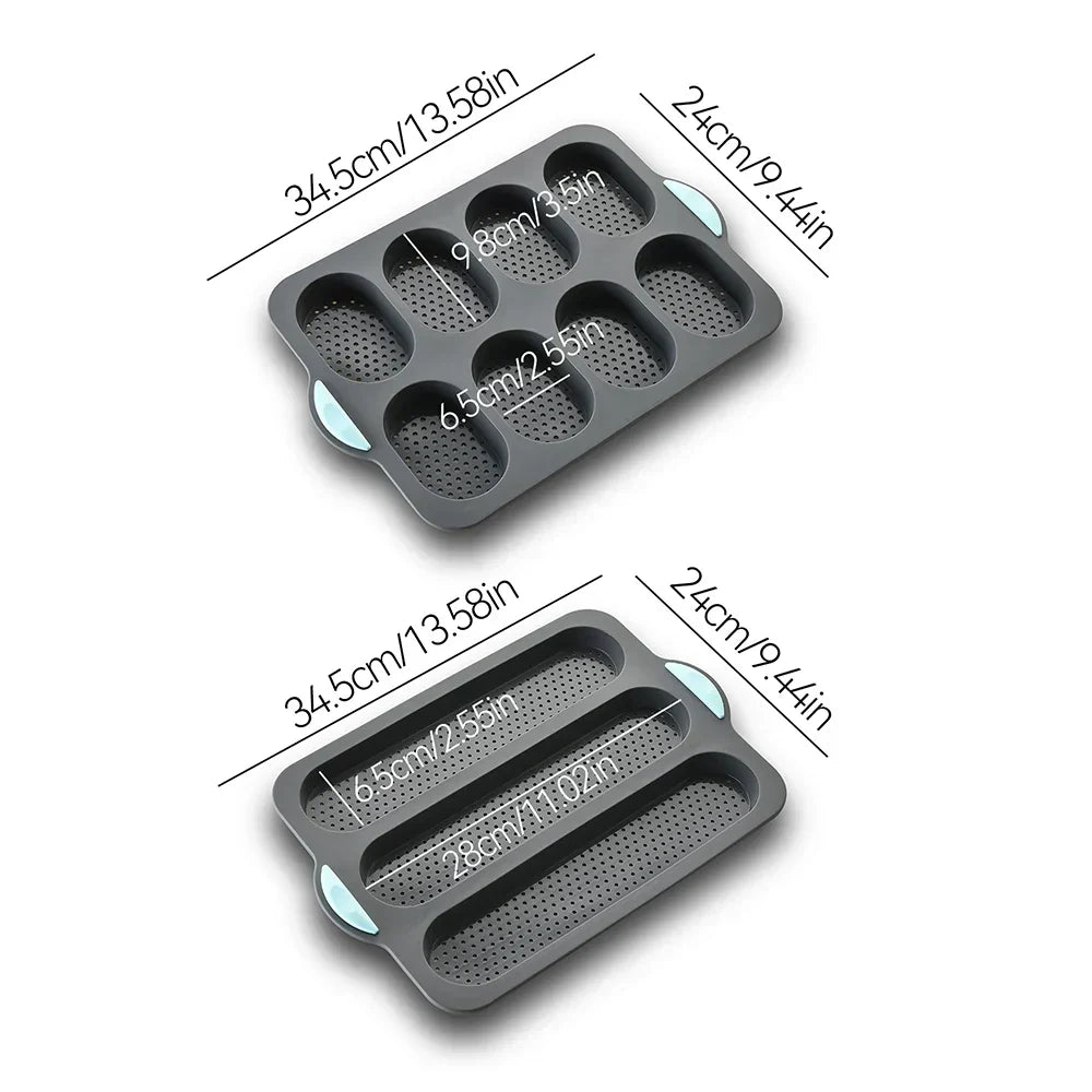 Non-Stick Silicone Baguette Baking Pan