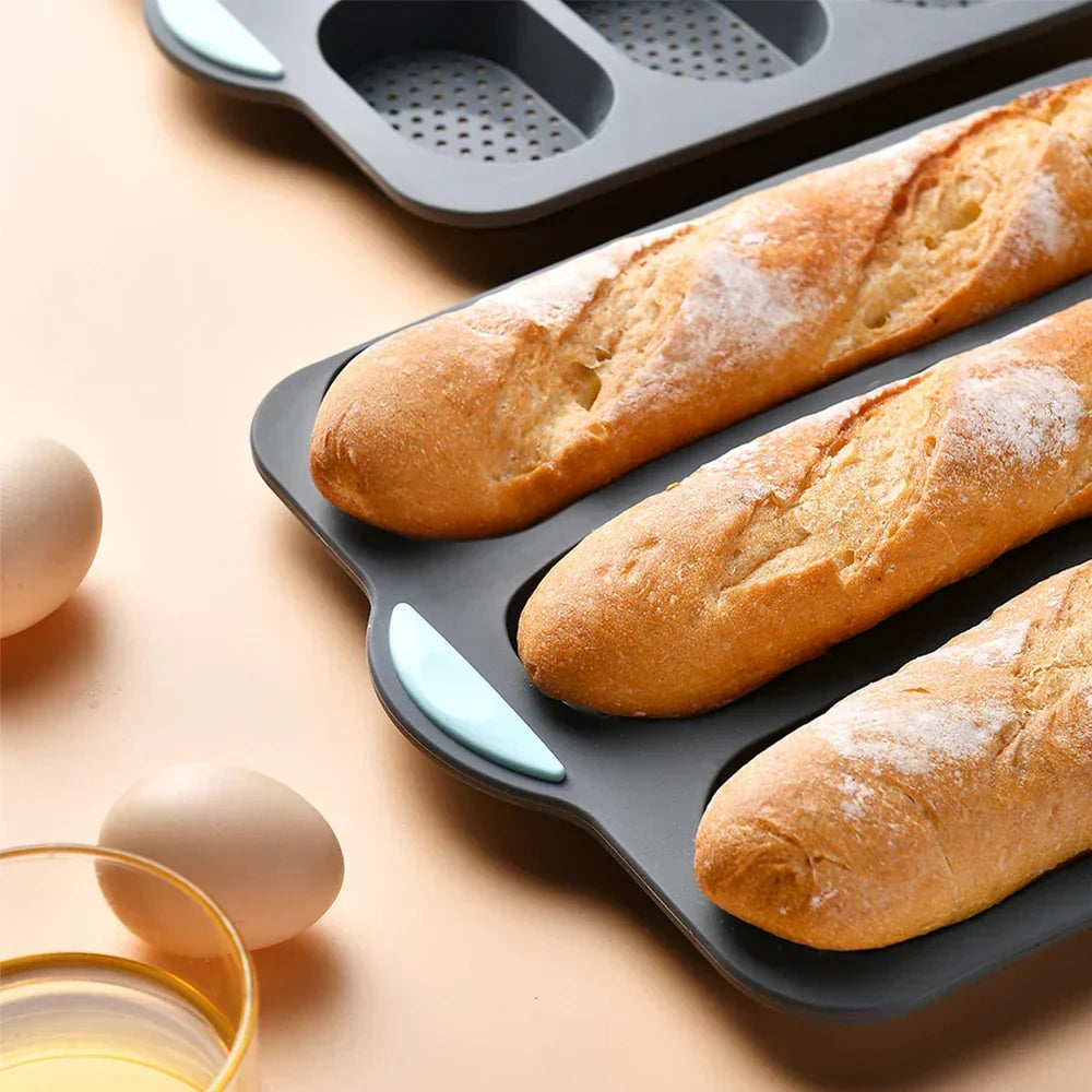 Non-Stick Silicone Baguette Baking Pan