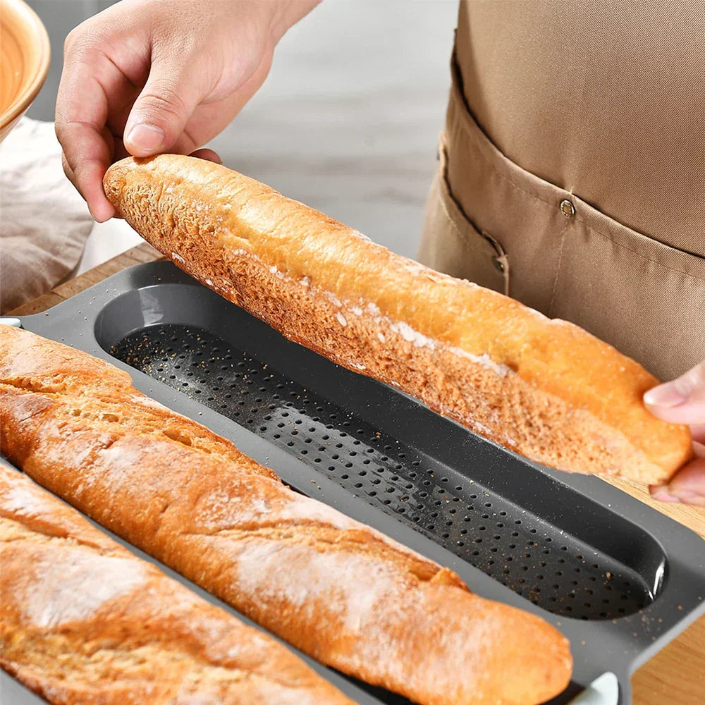 Non-Stick Silicone Baguette Baking Pan