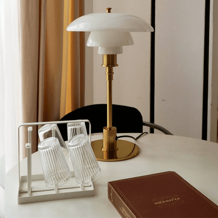 NORDILUX – Minimalist Dimmable Table Lamp with Warm LED Light