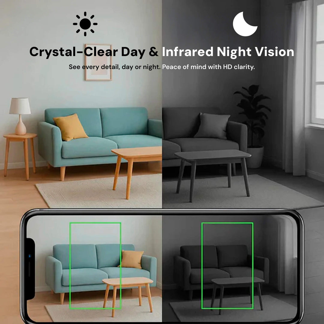 NovaGuard Nanny Camera 1080P Wireless Audio for Discreet Monitoring