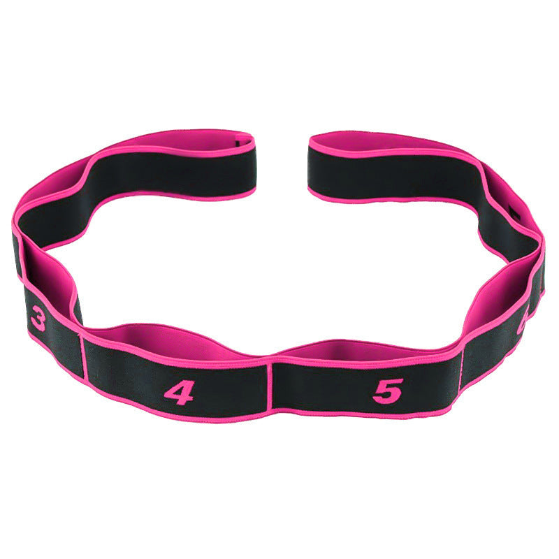 Numbered Multi-Loop Hip and Glute Resistance Training Band