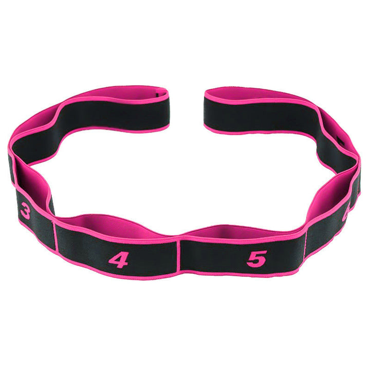 Numbered Multi-Loop Hip and Glute Resistance Training Band