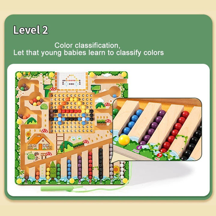NUMBERRAIL – Montessori Magnetic Maze for numbers, colors &amp; logic