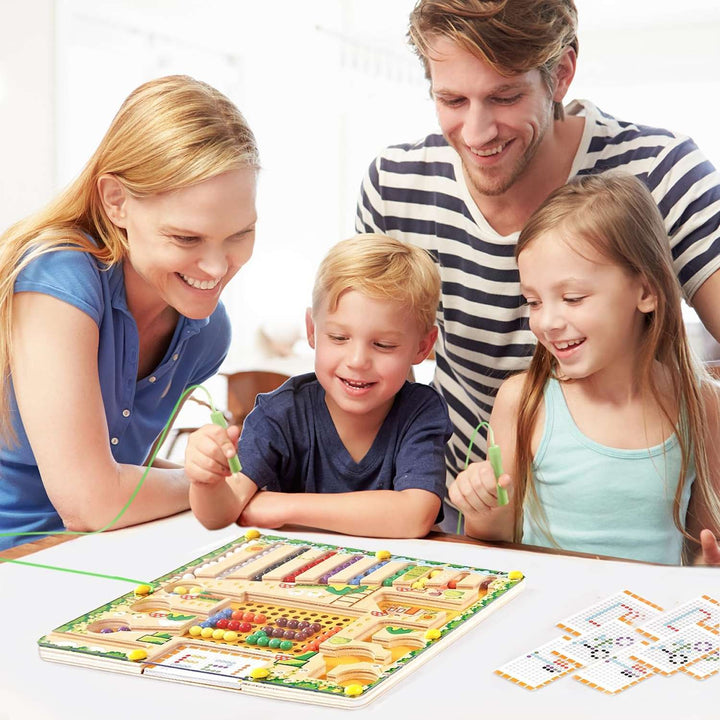 NUMBERRAIL – Montessori Magnetic Maze for numbers, colors &amp; logic