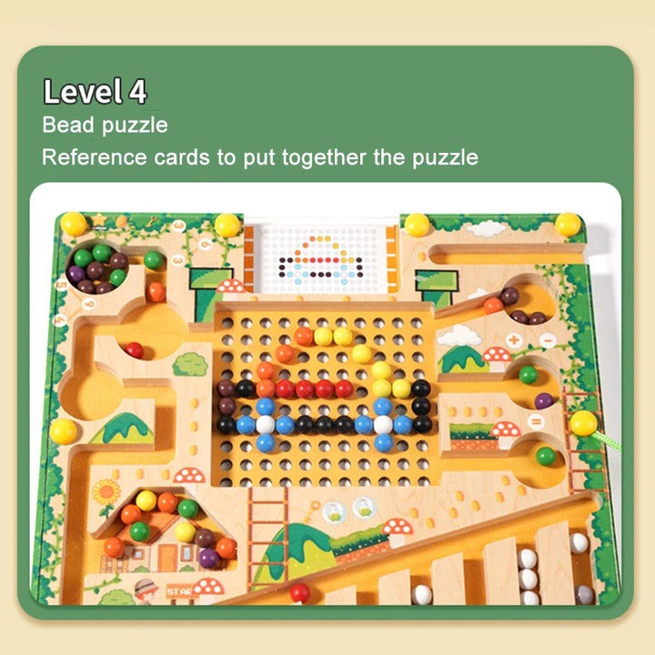 NUMBERRAIL – Montessori Magnetic Maze for numbers, colors &amp; logic