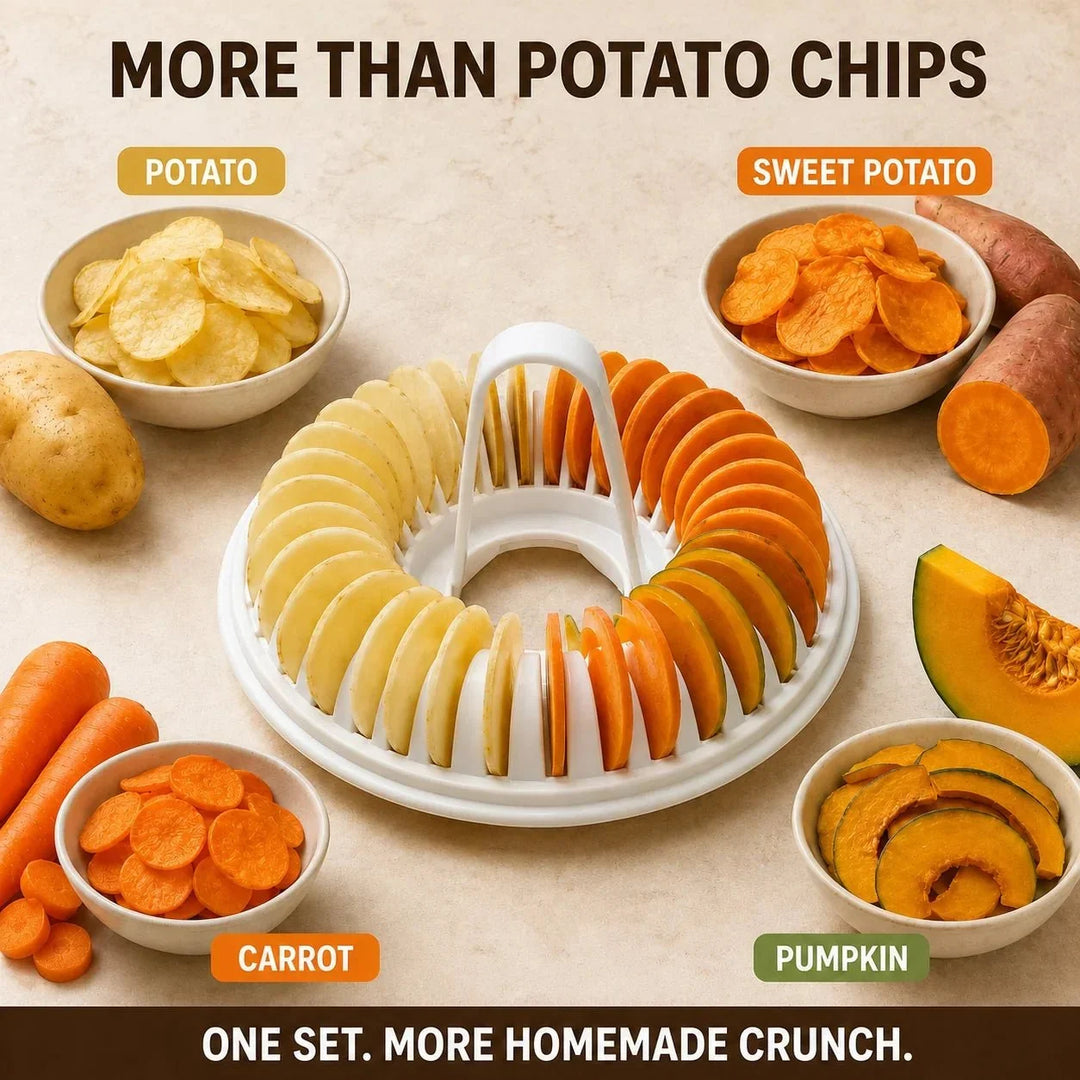 Oil-Free Chip Maker with Slicer Bowl Set
