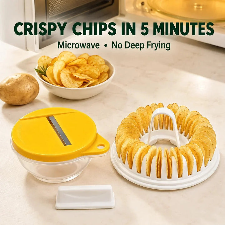 Oil-Free Chip Maker with Slicer Bowl Set