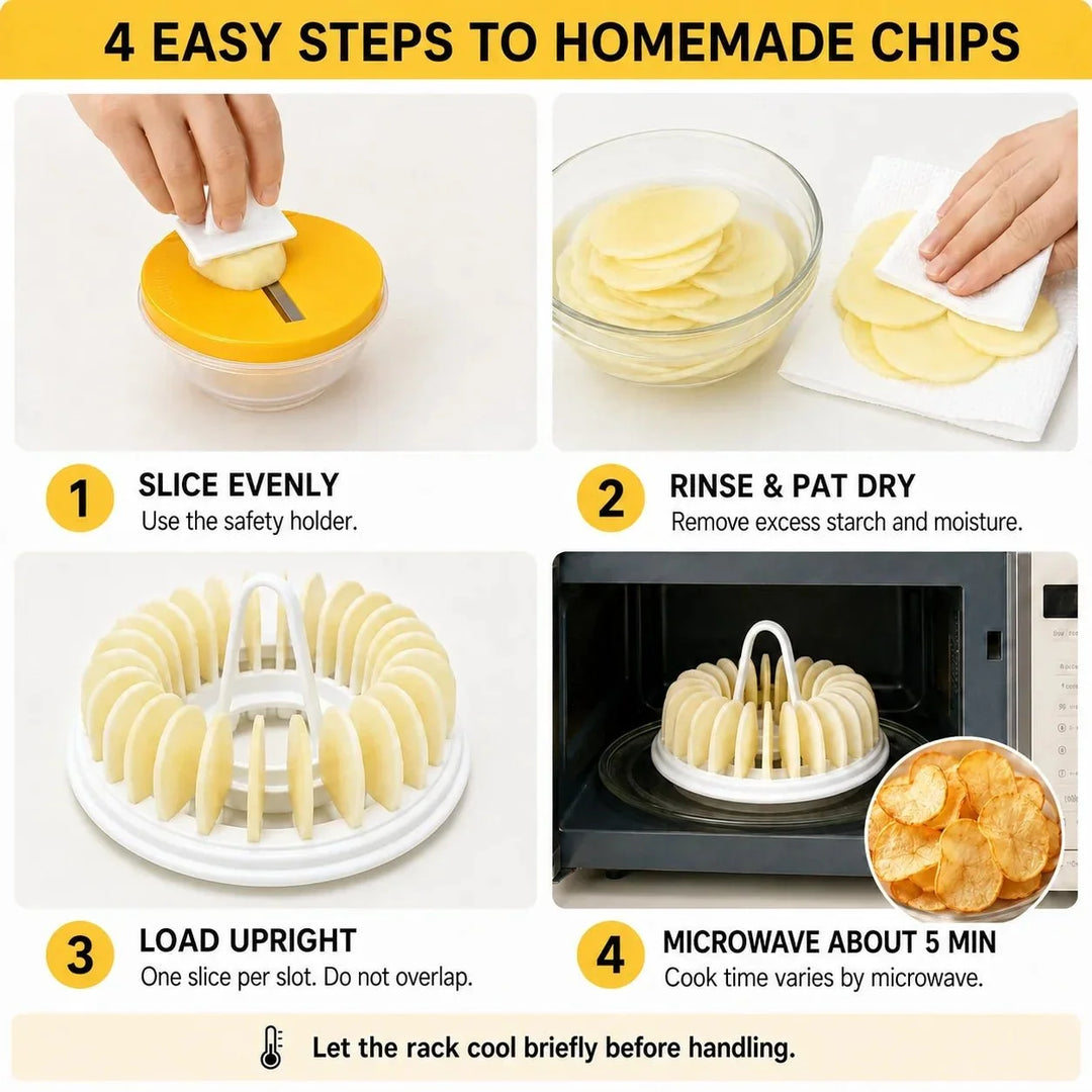 Oil-Free Chip Maker with Slicer Bowl Set