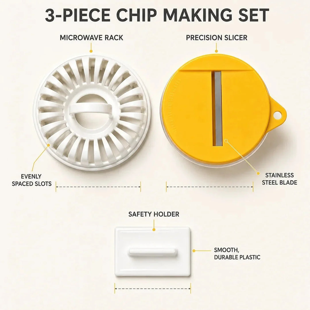 Oil-Free Chip Maker with Slicer Bowl Set