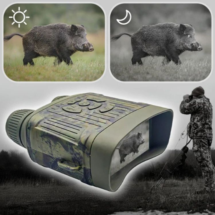 OptiClear | Night Vision Binoculars | 1000ft Infrared, HD Display for Hunting &amp; Surveillance