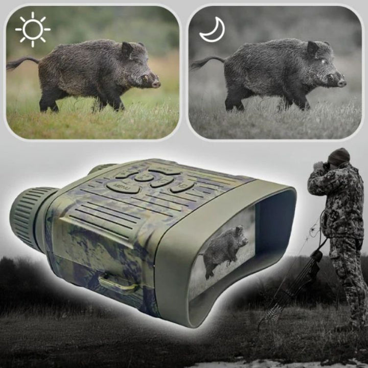 OptiClear | Night Vision Binoculars | 1000ft Infrared, HD Display for Hunting &amp; Surveillance