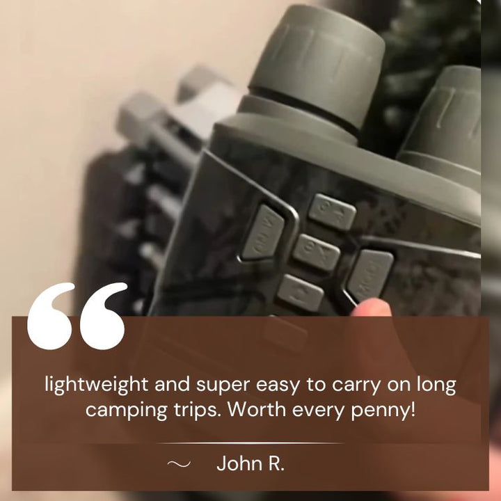 OptiClear | Night Vision Binoculars | 1000ft Infrared, HD Display for Hunting &amp; Surveillance
