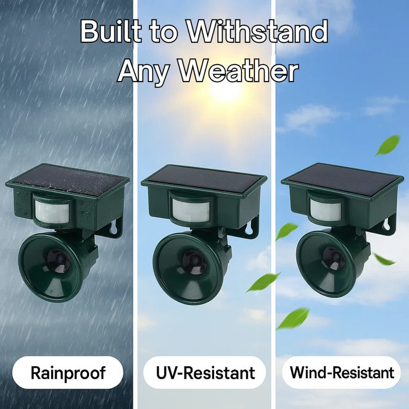 Outdoor Motion Sensor Bird &amp; Pigeon Deterrent Repeller