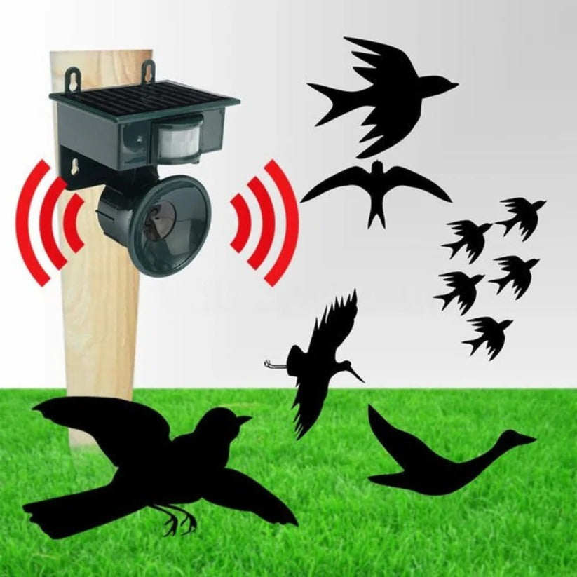 Outdoor Motion Sensor Bird &amp; Pigeon Deterrent Repeller