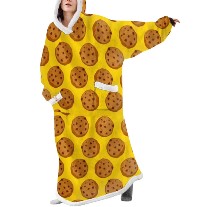 Oversized Hooded Blanket with Front Pocket