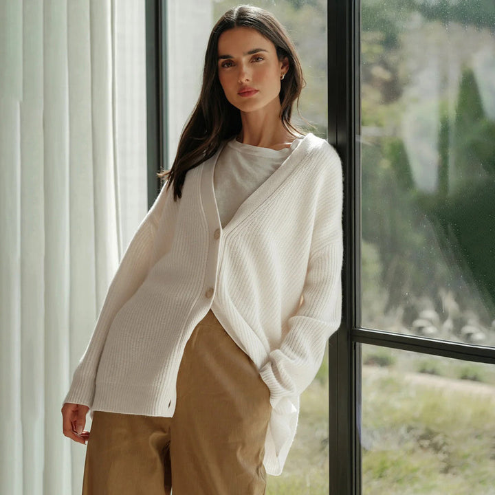 Oversized Pure Cashmere Cardigan