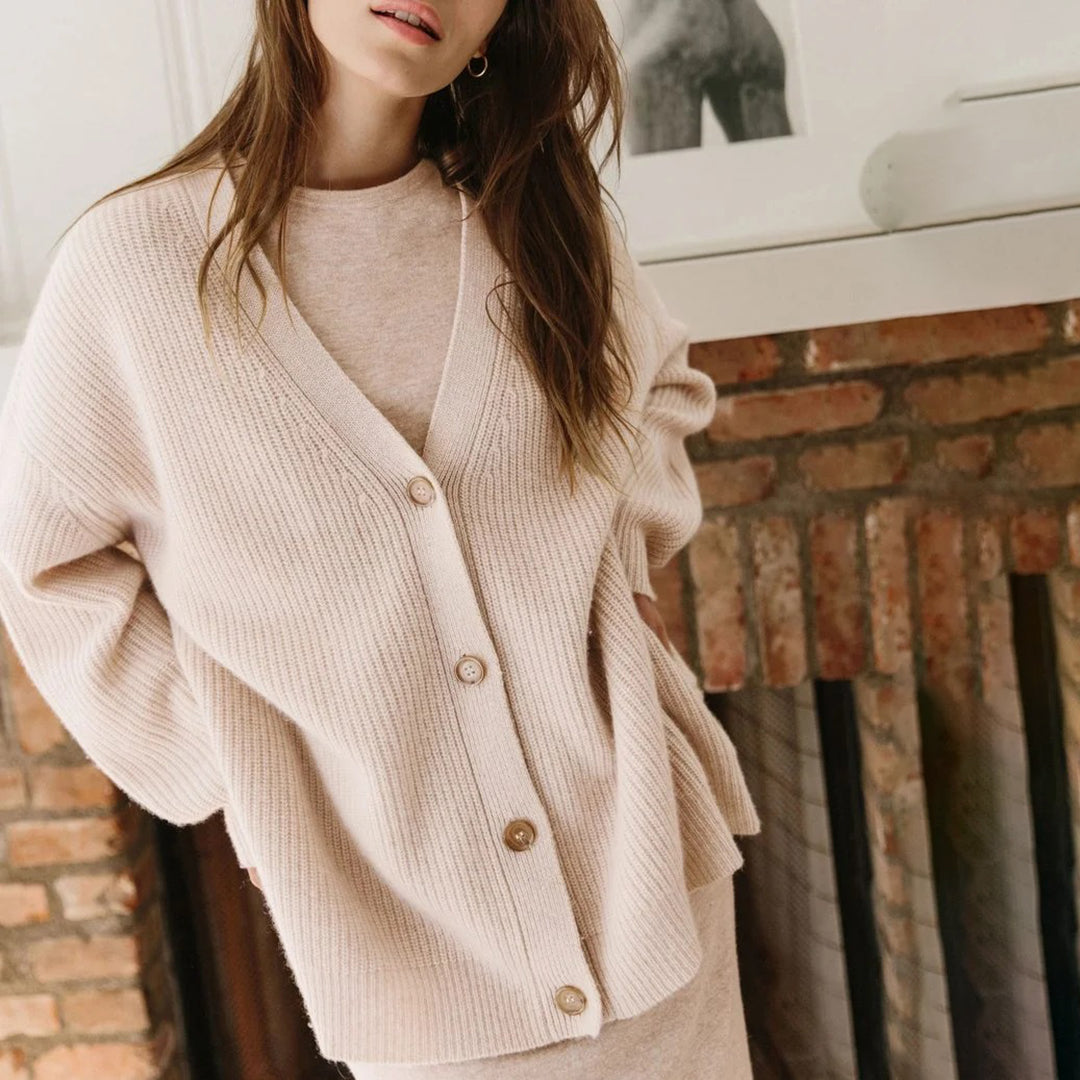 Oversized Pure Cashmere Cardigan