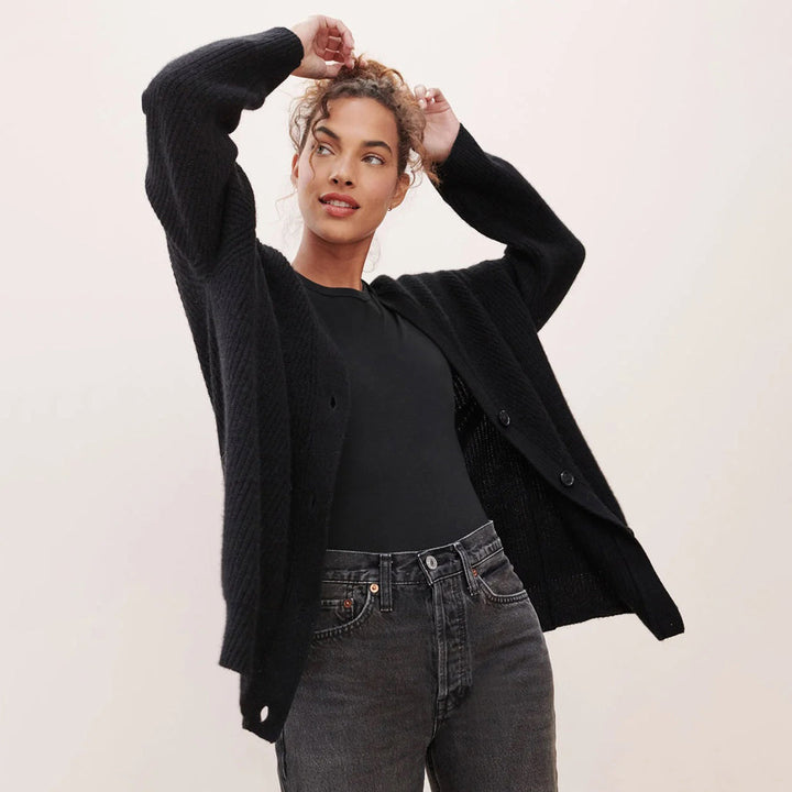 Oversized Pure Cashmere Cardigan
