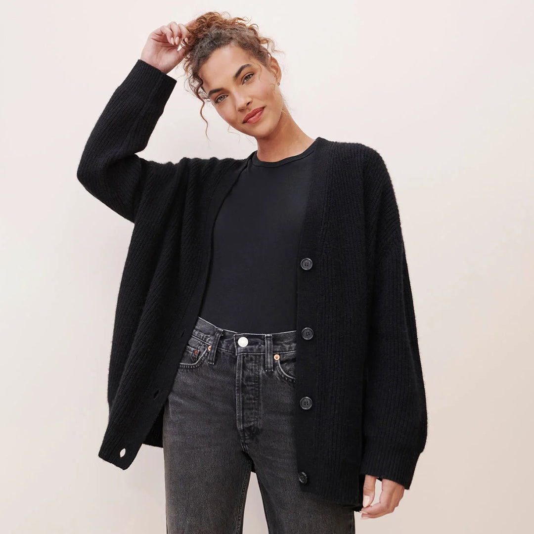 Oversized Pure Cashmere Cardigan