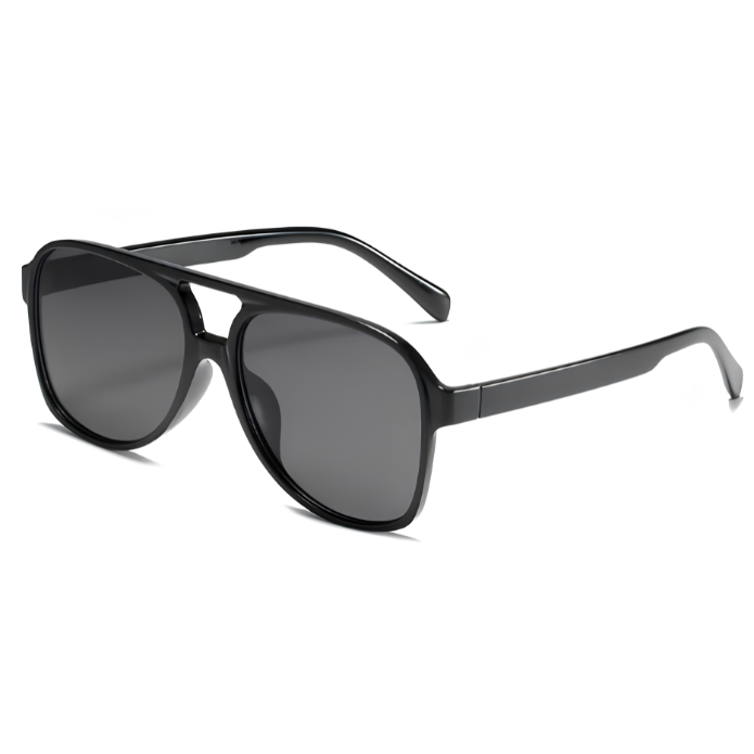 Oversized Square Aviator Sunglasses - Retro Style - Image 1