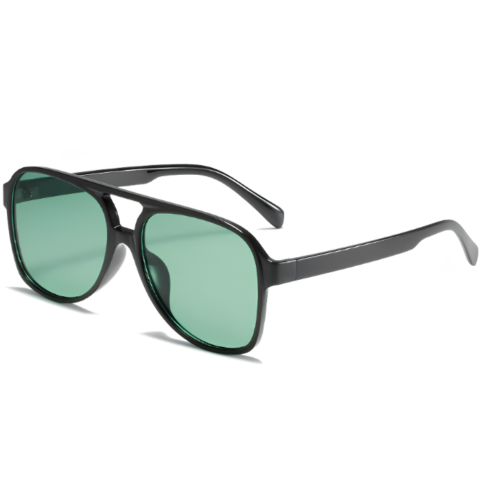 Oversized Square Aviator Sunglasses - Retro Style - Image 2